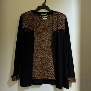 Gepetto 2 peirce cardigan set with shirt and matching cardigan